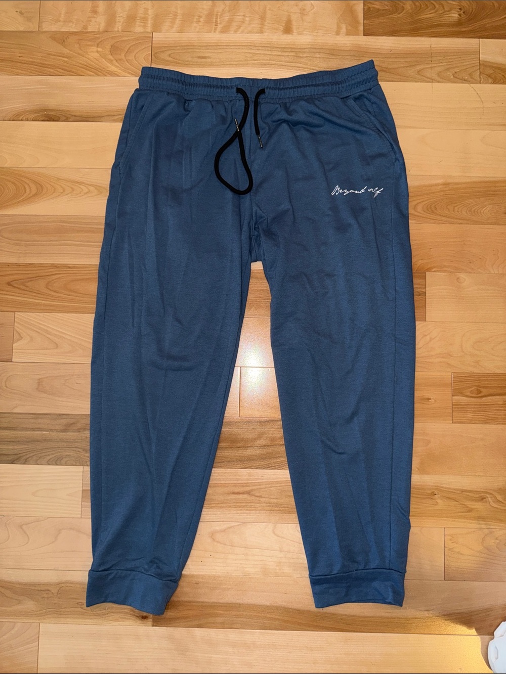 Slate Jogger Pants with Drawstring w/Pockets L “Beyond self”